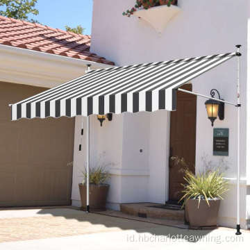 Balkon penjepit awning retractable advedable twning